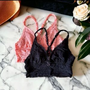Set Of Victoria’s Secret Lace Bralettes